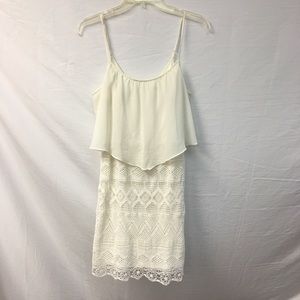 American Eagle white lace dress size 8